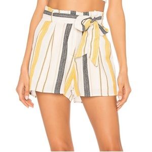 New nwt Beach Riot Aubrey Striped Paperbag Shorts size xs multicolor